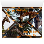 キリンの封筒にキリン4枚、誕生日カード (内部横(下))