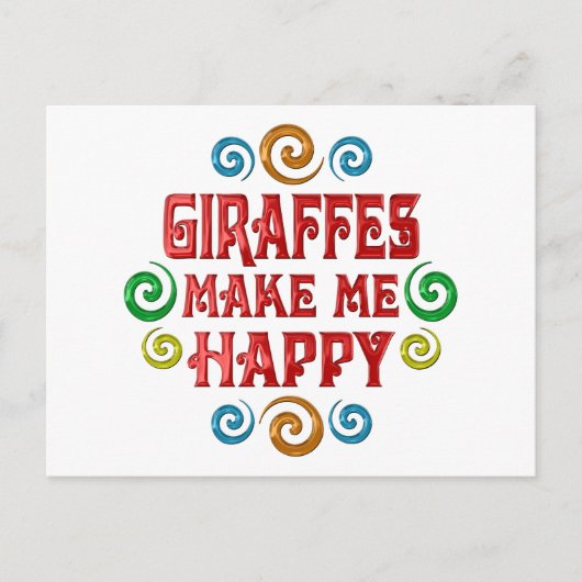 キリンの幸せ ポストカード (正面)