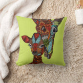 キリンの愛のシャートレース クッション (ブランケット)