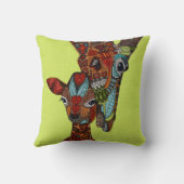 キリンの愛のシャートレース クッション (裏面)