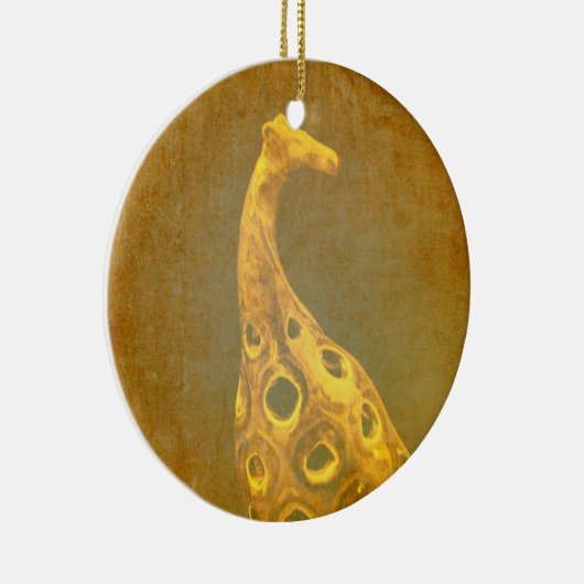 キリンの抽象的なクリスマスのオーナメント セラミックオーナメント (右)