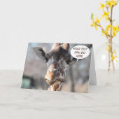 キリンの挨拶状 カード (黄色い花)