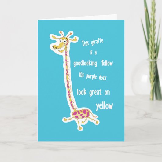 キリンの挨拶状 カード (正面)