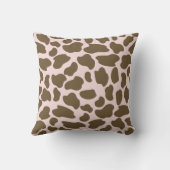 キリンの斑点（ピンクとブラウン） クッション (裏面)