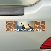 キリンの日没 バンパーステッカー (車上)