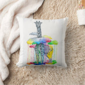 キリンの枕 クッション (ブランケット)