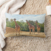 キリンの枕 ランバークッション (ブランケット)