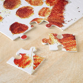 キリンの水彩動物サファリの子供のユーモア動物園 ジグソーパズル (側面)