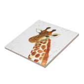 キリンの水彩動物サファリアフリカジャングル タイル (側面)