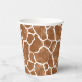 キリンの皮膚パターンサドルブラウンID1152 紙コップ (右)