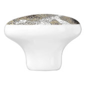 キリンの皮膚パターン セラミックノブ (側面)