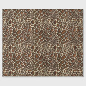 キリンの皮膚パターン ラッピングペーパー (フラット)