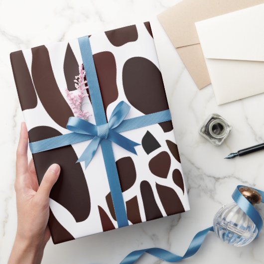 キリンの皮膚パターン ラッピングペーパー (ギフト)