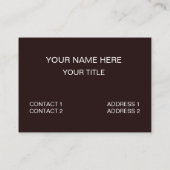 キリンの皮膚パターン 名刺 (裏面)