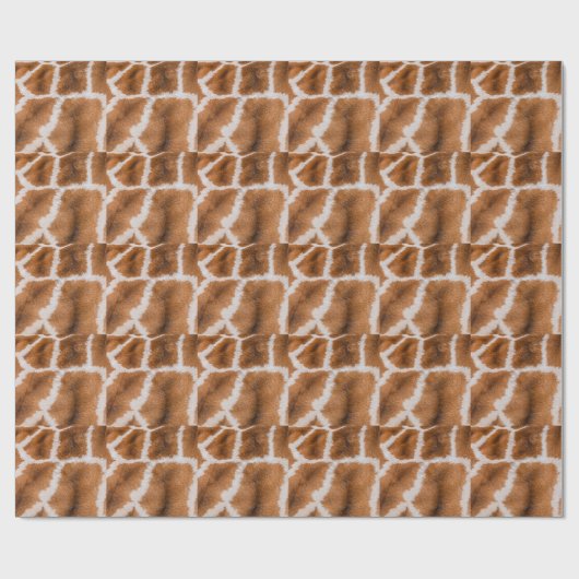 キリンの皮:動物のリアルなテクスチャ ラッピングペーパー (フラット)