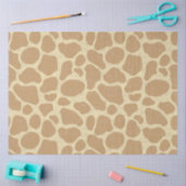 キリンの皮，動物の皮膚模様，砂漠の模様 薄葉紙 (クラフト)