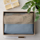 キリンの着ている青いドレスを着てフローラデコページ 薄葉紙 (ギフト)