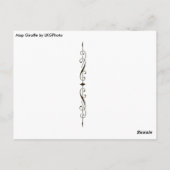 キリンの絵はがき ポストカード (裏面)