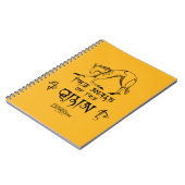 キリンの線の画像の歩行 ノートブック (左側)