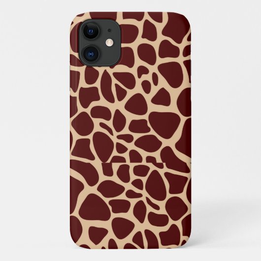 キリンの肌の質濃い茶色のパターン Case-Mate iPhoneケース (裏面)