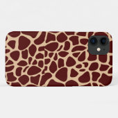 キリンの肌の質濃い茶色のパターン Case-Mate iPhoneケース (裏面(横))