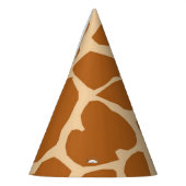 キリンの背景の動物のジャングルサファリのニュートラル パーティーハット (左)