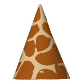 キリンの背景の動物のジャングルサファリのニュートラル パーティーハット (右)