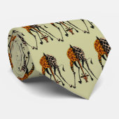 キリンの芸術のタイ ネクタイ (ロール)