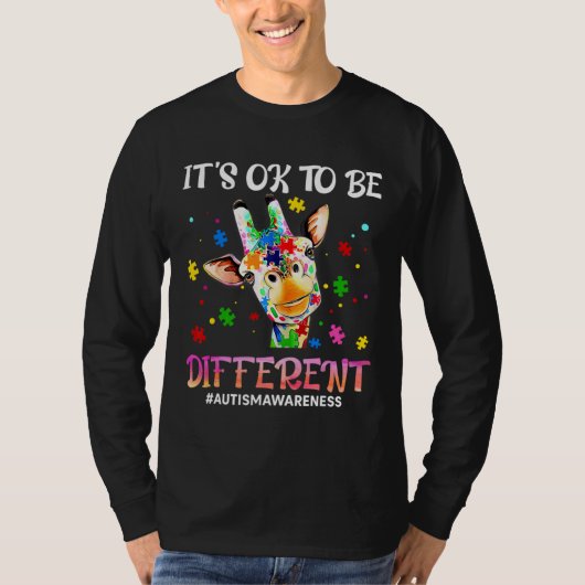キリンの認識度違う動物 Tシャツ (正面)