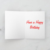 キリンの誕生日カード4 カード (内部)