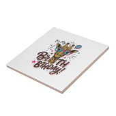 キリンの誕生日ヴィンテージの彫刻パーティーTシャツ_1 タイル (側面)