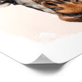 キリンの赤ちゃんの壁飾り ポスター (角)