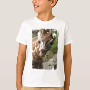 キリンの軽食の子供のTシャツ Tシャツ