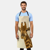 キリンの選択的焦点写真 エプロン (着用した状態)