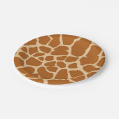 キリンの野生のジャングルサファリ動物 ペーパープレート (アングル)