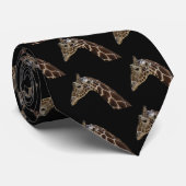 キリンの頭部のデザインのタイ ネクタイ (ロール)