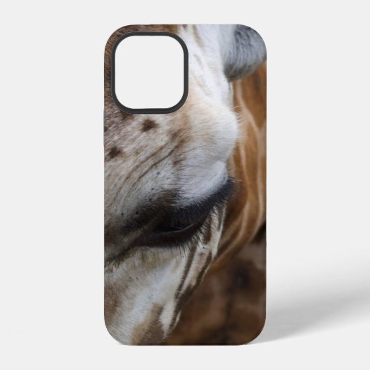 キリンの顔のスマホケース iPhoneケース (裏面)