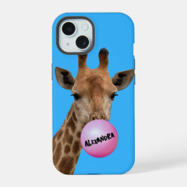 キリンの風船ガム iPhone 15ケース