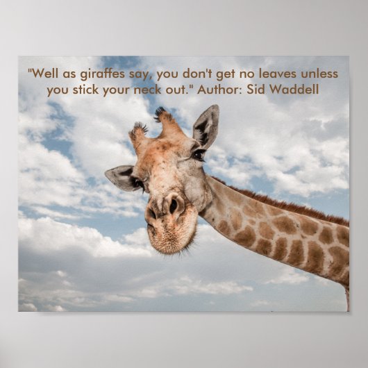 キリンの首貼りポスター ポスター (正面)