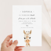 キリンの1歳の誕生日 招待状