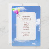 キリンの3歳の誕生日パーティー 招待状 (裏面)