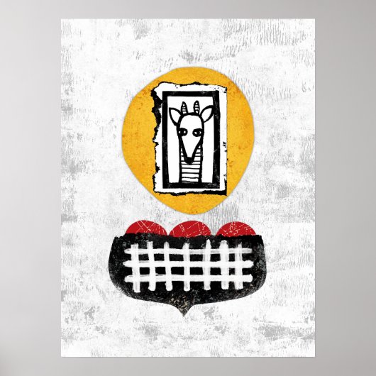 キリンはもし壁の絵をポスターに入れる ポスター (正面)