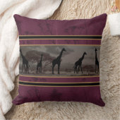 キリンはサバンナにいる クッション (ブランケット)