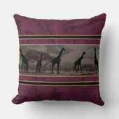 キリンはサバンナにいる クッション (正面)