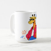 キリンはジャンプできる : ストリートウェアバスケ コーヒーマグカップ (正面左)