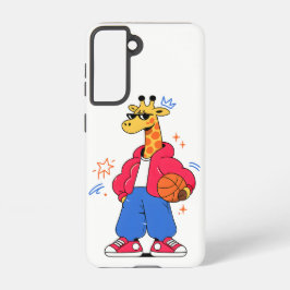 キリンはジャンプできる：ストリートウェアバスケ SAMSUNG GALAXY S21ケース