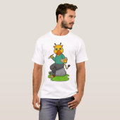キリンはペインター絵を描ブ Tシャツ (正面フル)