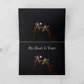 キリンは月明かりの中で愛している。 カード (内部)