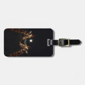 キリンは月明かりの中で愛している。 ラゲッジタグ (正面横)