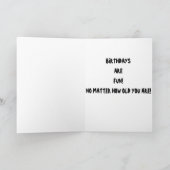 キリンは「悲しむな」誕生日はおもしろい カード (内部)